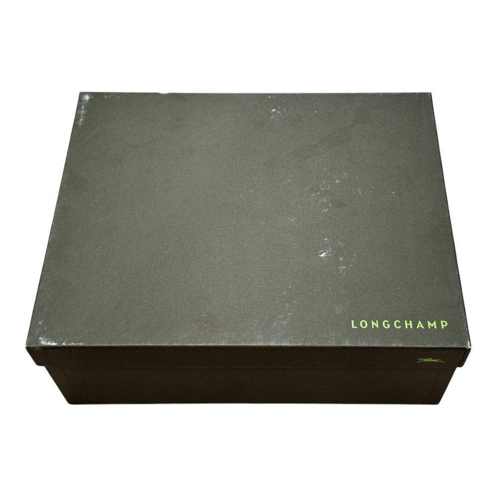 Longchamp Designer Shoe Box | Dark Green Storage Box | 10x12x4.5”